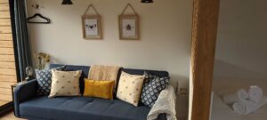 Eyebright cabin sofa and cushions