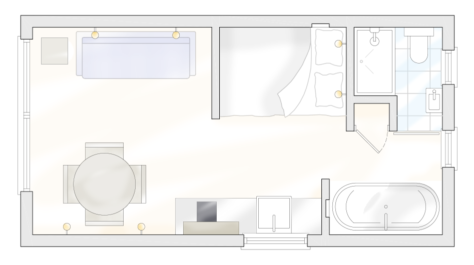 Marigold cabin layout plan