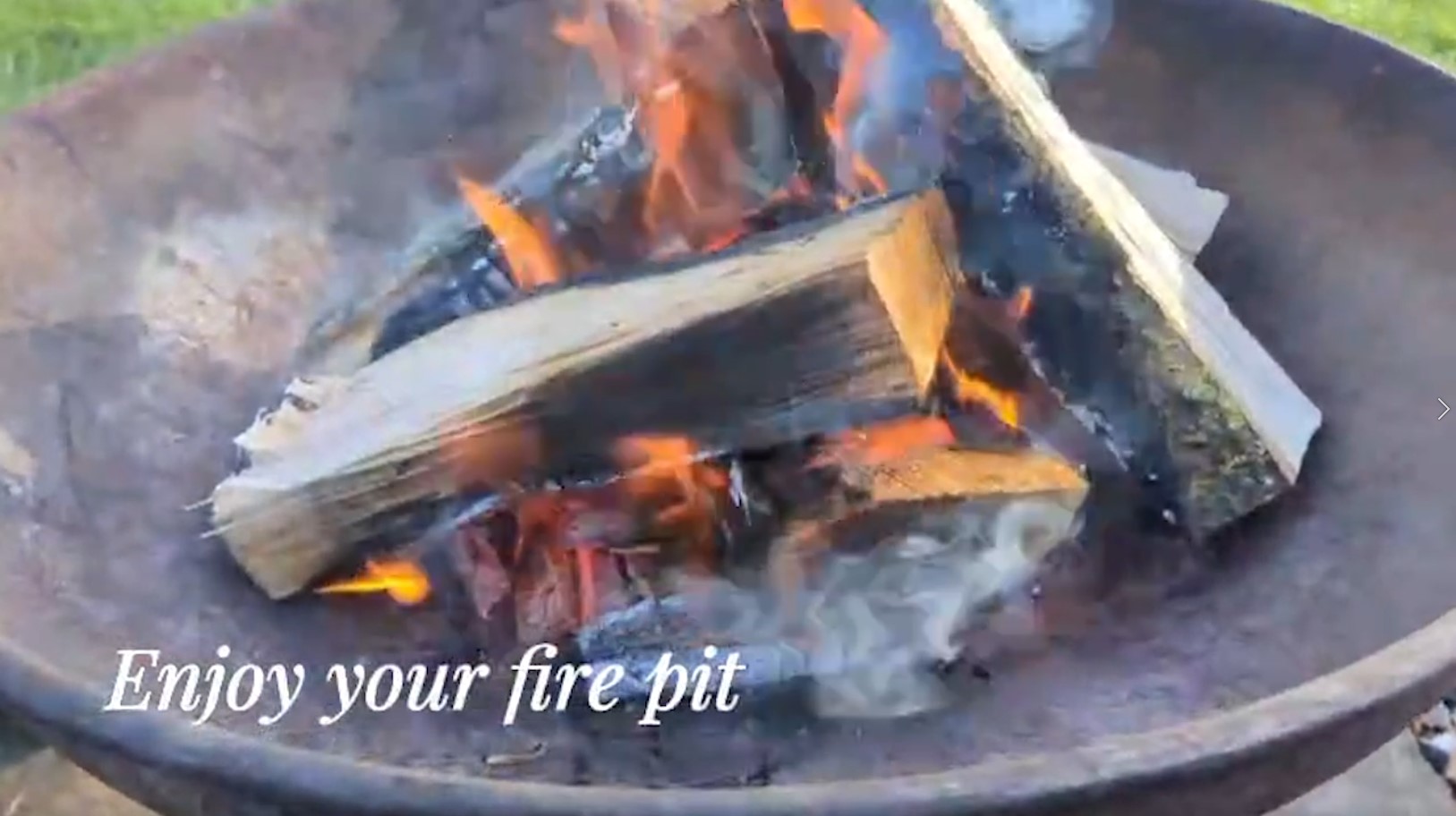 Outdoor fire pit at The Meadows at Polehanger