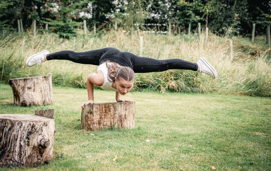 Outdoor yoga activity for a hen weekend in Bedfordshire